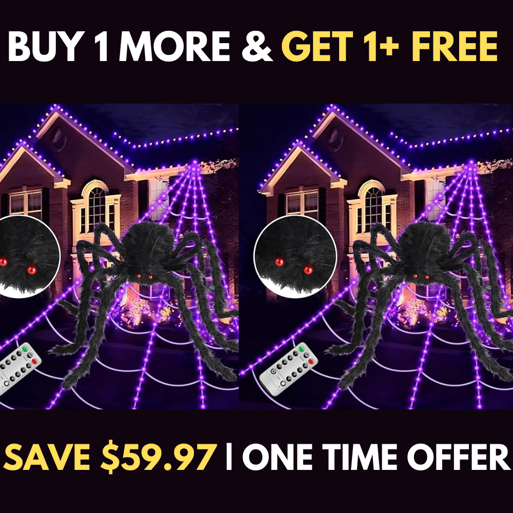 BUY 1 MORE & GET 1+ FREE (2 PCS) 🕷️Giant Luminous Spiderweb™🕷️
