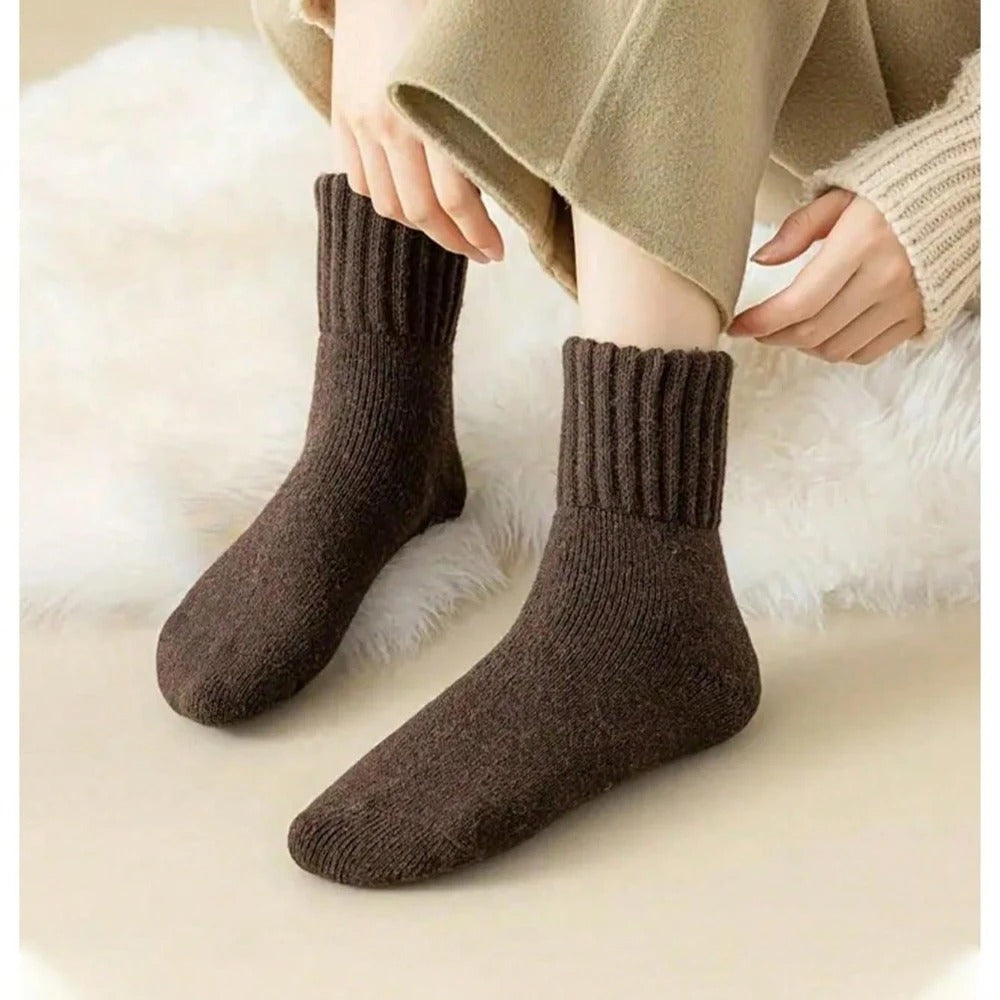 SheCurve™ 5 pairs Warm Knit Socks | Standard size