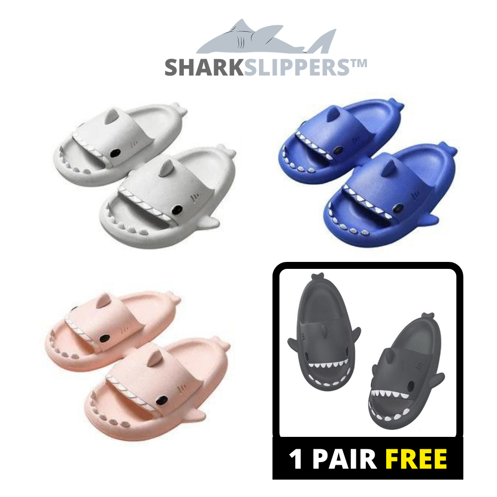 3 (Pair) SHARKSLIPPERS™ & Get 1 (Pair) FREE (ALL COLORS)