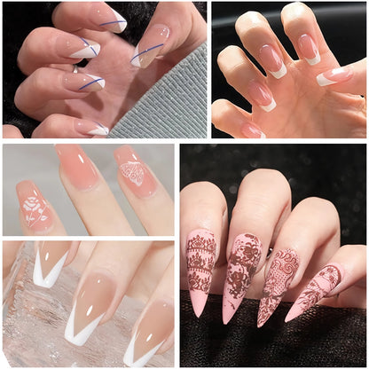 💅 50 % DE DESCUENTO HOY - Juego de raspador y estampador de uñas con gelatina transparente - Herramienta de manicura con diseño de malvavisco de silicona