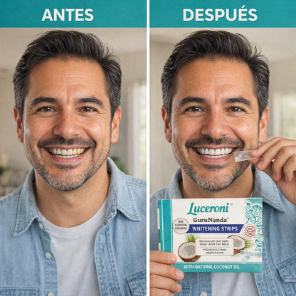 Luceroni™ Tiras blanqueadoras dentales con aceite de coco natural