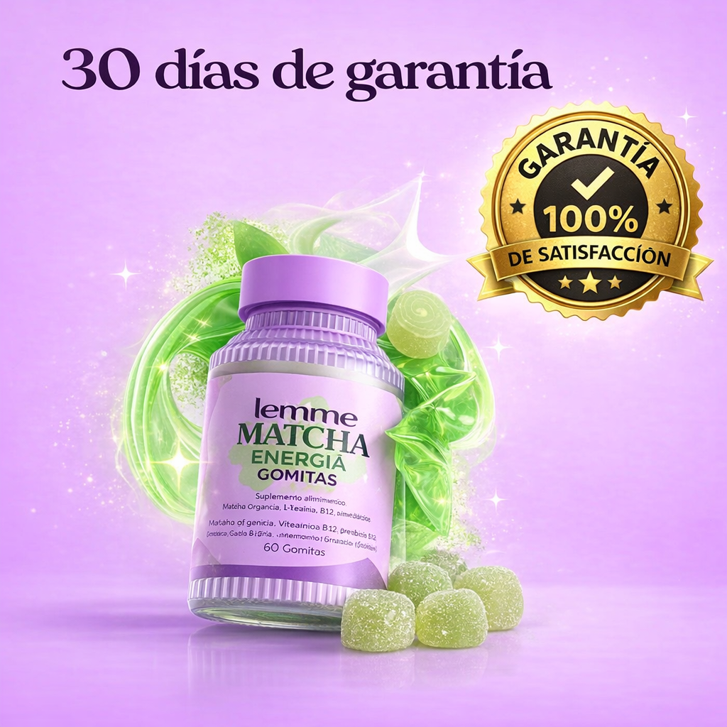 60 Gomitas de Energía natural | Lemme Matcha