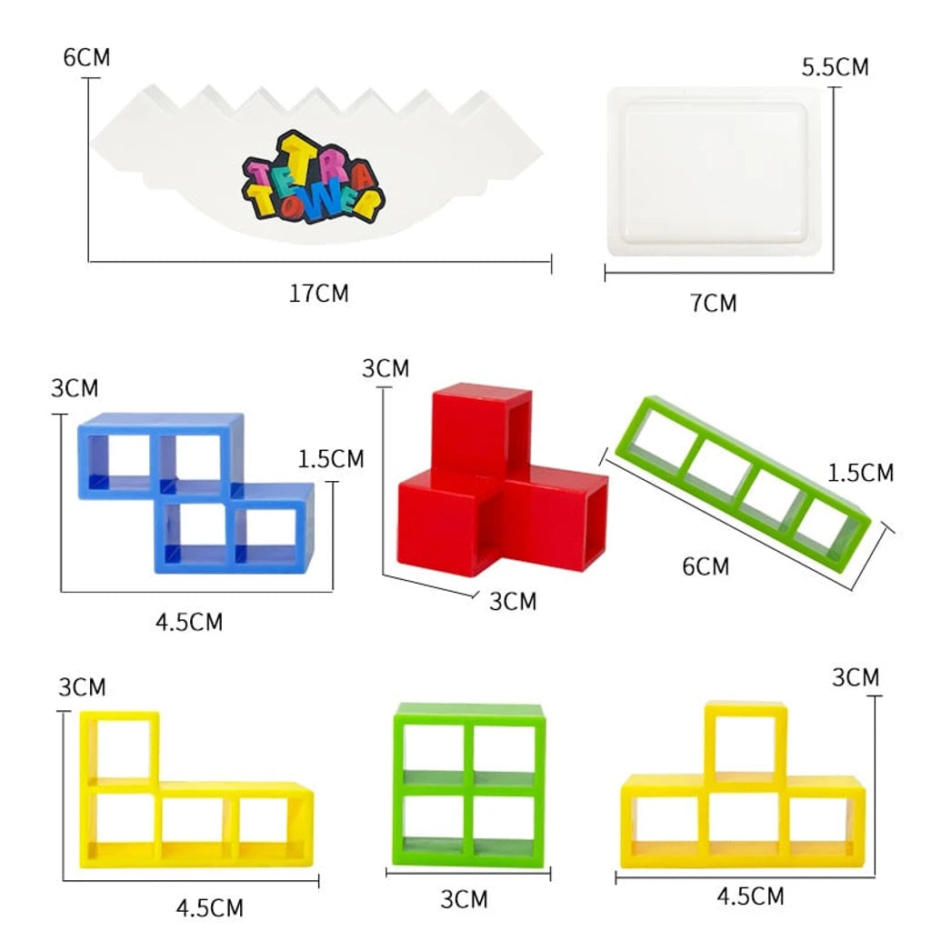 TORRE TETRA 3D: Juego interactivo para todas las edades | Vacaciones alegres