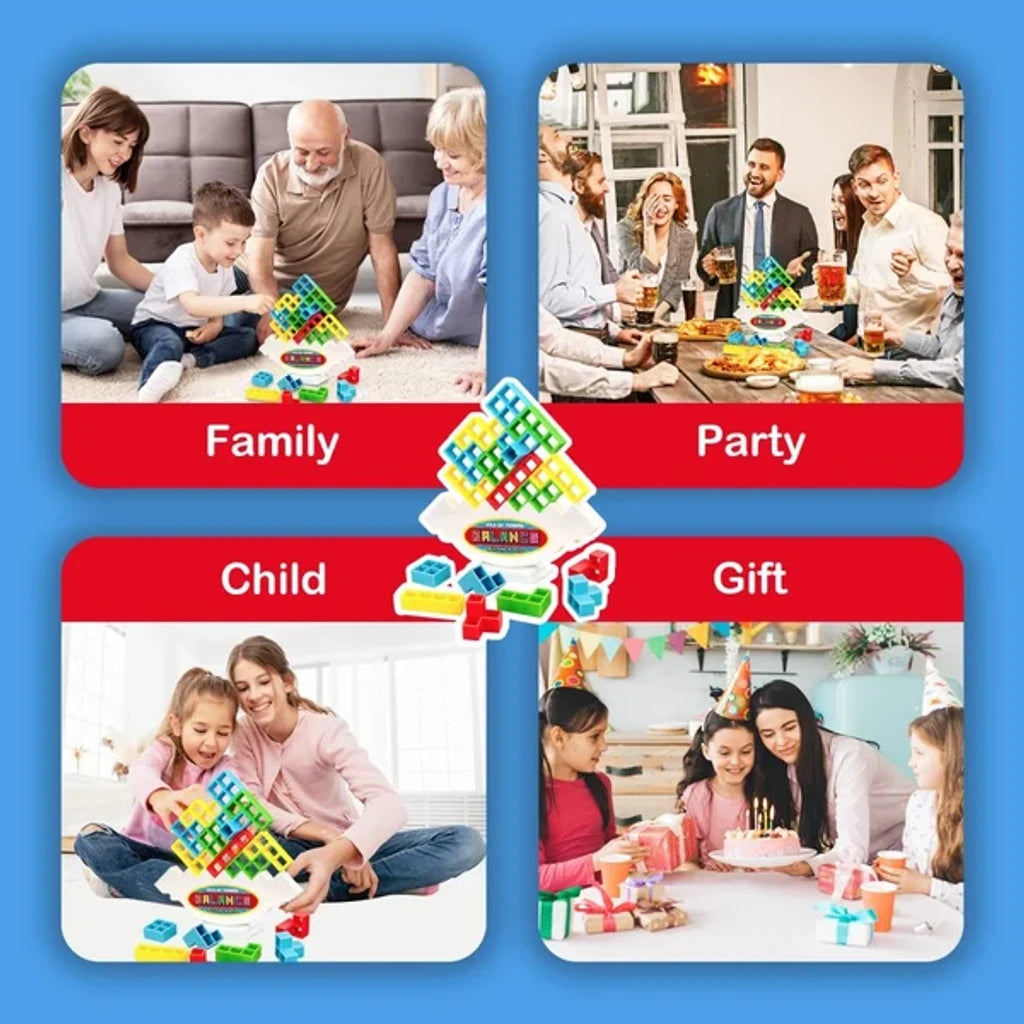 TORRE TETRA 3D: Juego interactivo para todas las edades | Vacaciones alegres