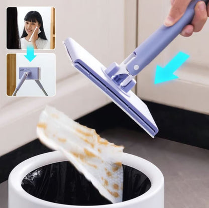Mini trapeador con cambio automático de tela