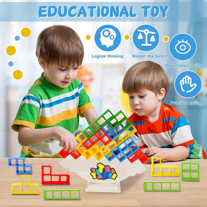 TORRE TETRA 3D: Juego interactivo para todas las edades | Vacaciones alegres