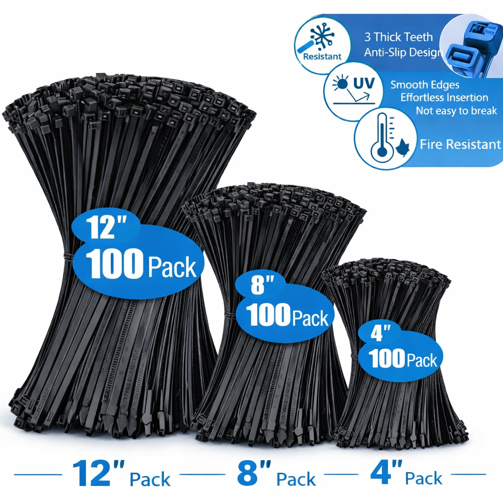 Heavy-Duty Mechanic Cable Ties BUNDLE