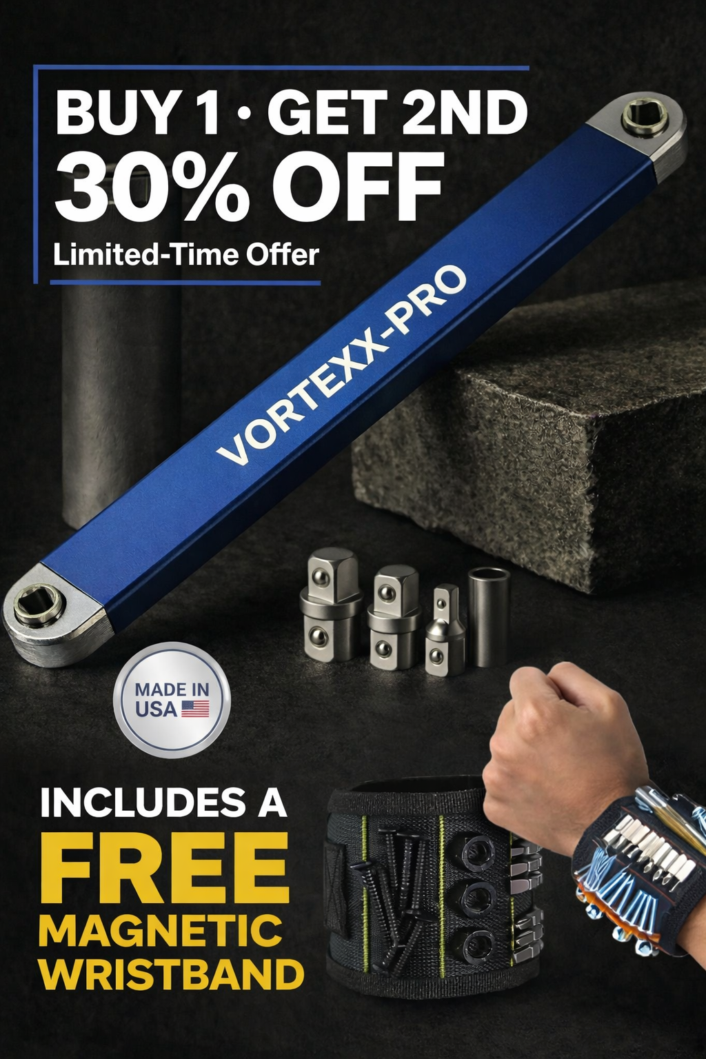 Vortexx™ Pro Offset Extension Wrench