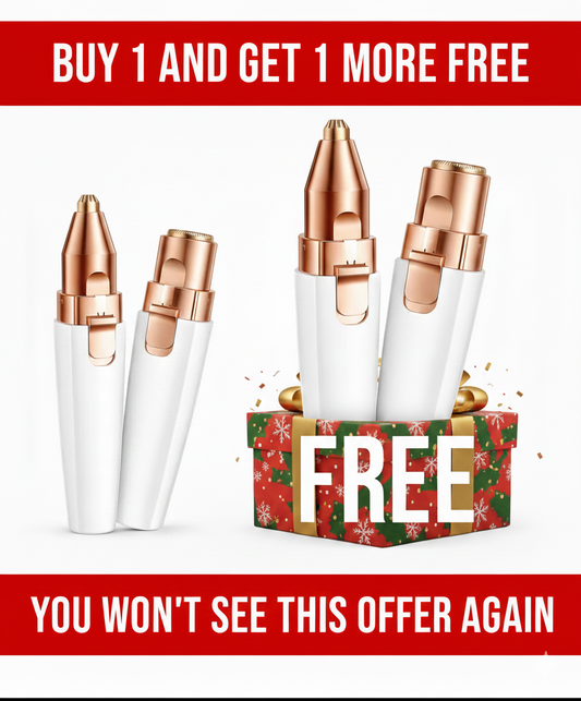 Buy 1 get 1 + FREE (2 PCS) | Bellaluny™ 2-in-1 Painless Facial Hair Remover