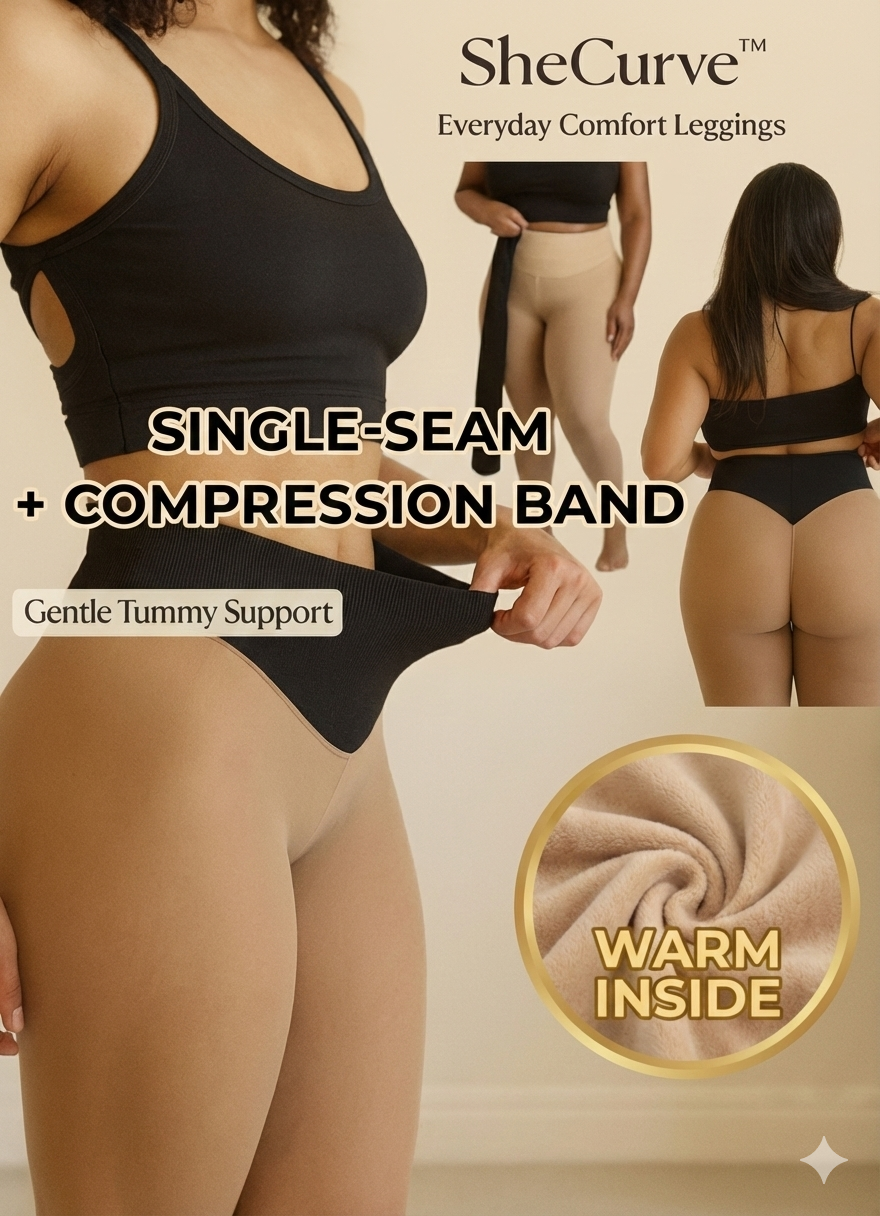 SheCurve™ Sheer-Look Fleece Leggings