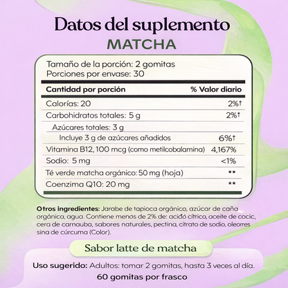 60 Gomitas de Energía natural | Lemme Matcha