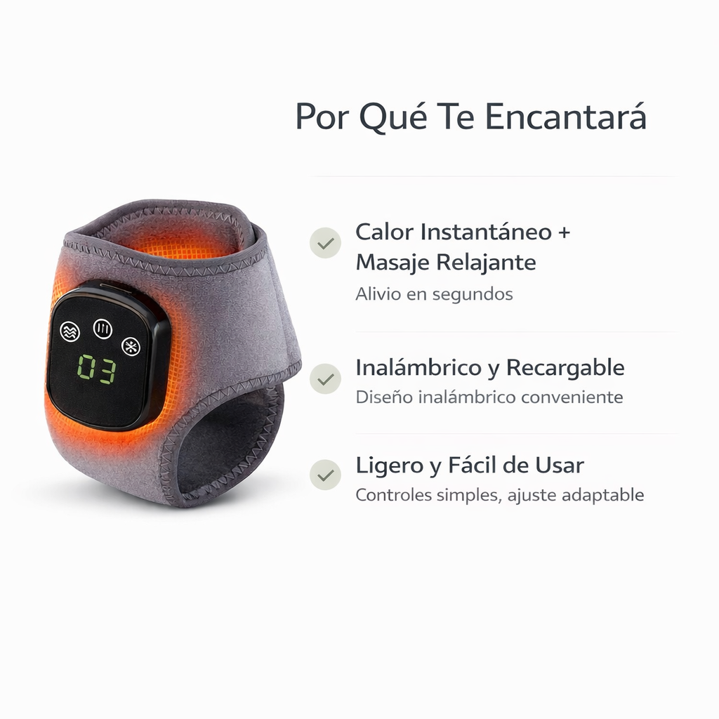 LUCERONI™ Masajeador Inalámbrico de Pie y Tobillo con Calor — Alivio Rápido del Dolor y Mejor Circulación