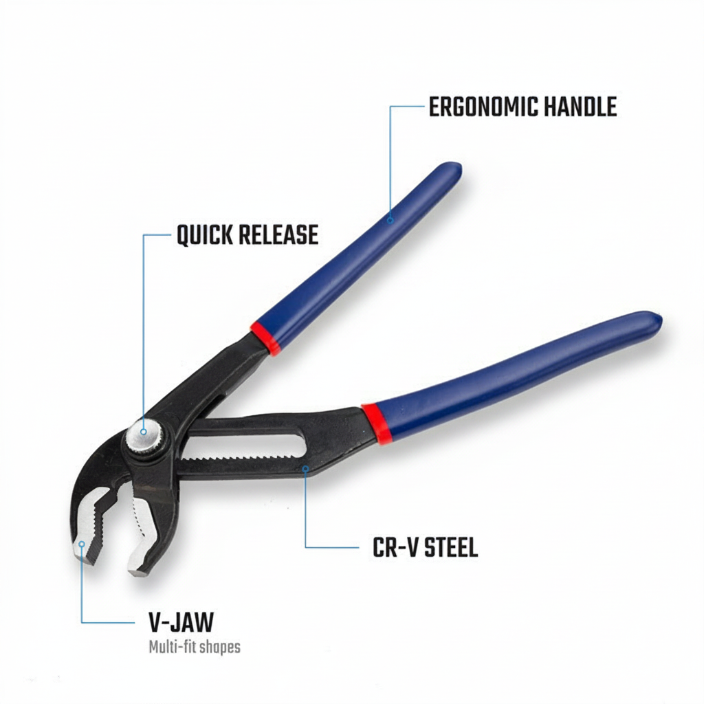 Groove Joint Pliers Set — 8" & 10"