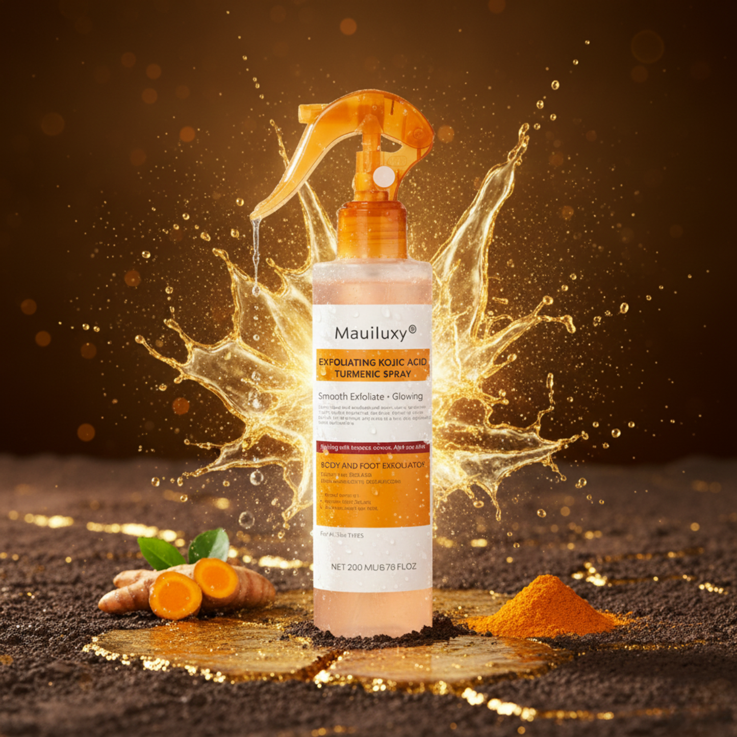 Exfoliante corporal de ácido kójico y cúrcuma: aclara las zonas oscuras.