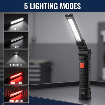 360° USB Rechargeable Magnetic Work Light (2 pcs)