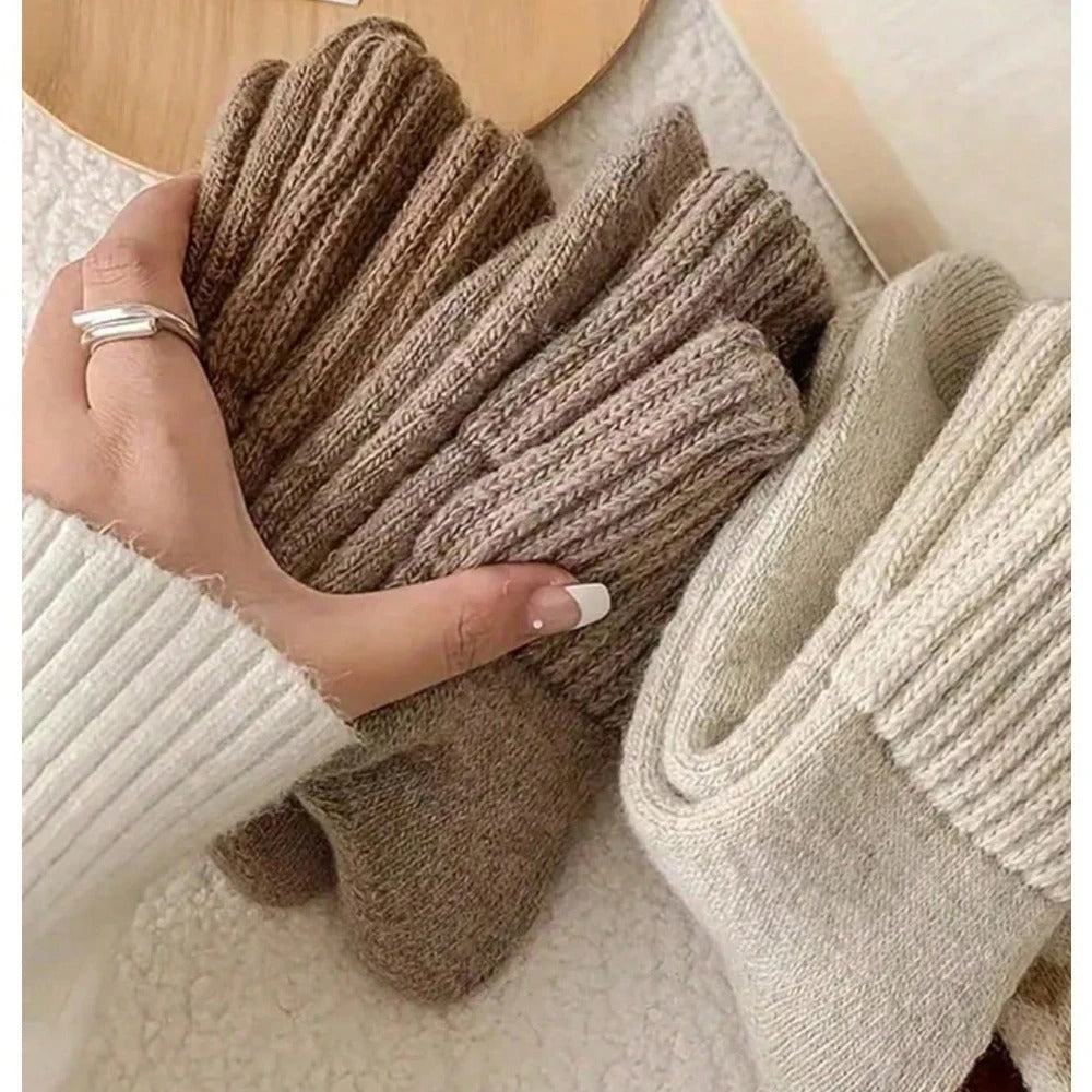 SheCurve™ 5 pairs Warm Knit Socks | Standard size