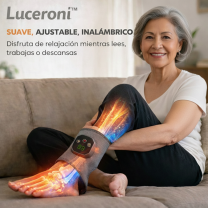 LUCERONI™ Masajeador Inalámbrico de Pie y Tobillo con Calor — Alivio Rápido del Dolor y Mejor Circulación