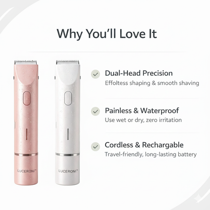 LUCERONI™ 2-in-1 Electric Shaver & Trimmer for Women