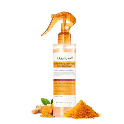 Exfoliante corporal de ácido kójico y cúrcuma: aclara las zonas oscuras.