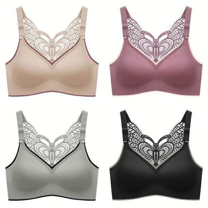 Beugelloze bh met vlinderborduurwerk 2022 