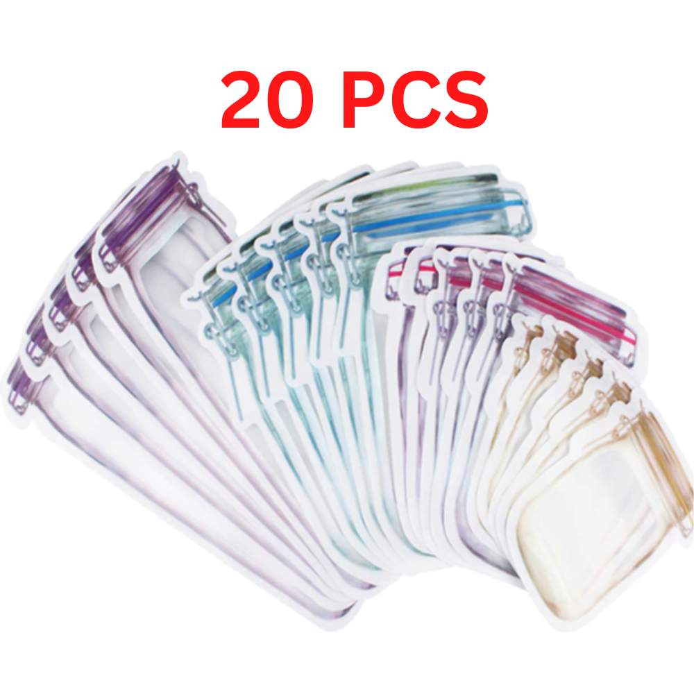 Herbruikbare opbergzakken van siliconen