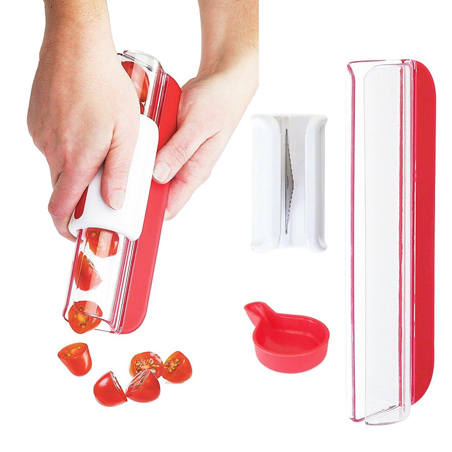 Tomaten-druiven-half-gesneden snijmachine