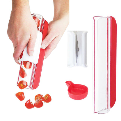 Tomaten-druiven-half-gesneden snijmachine