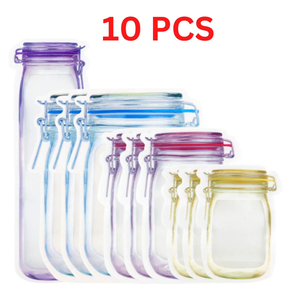 Herbruikbare opbergzakken van siliconen