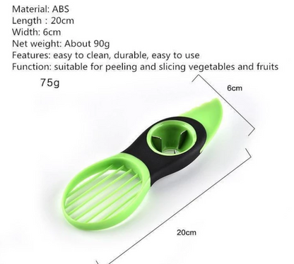 Cortador de aguacate 3 en 1