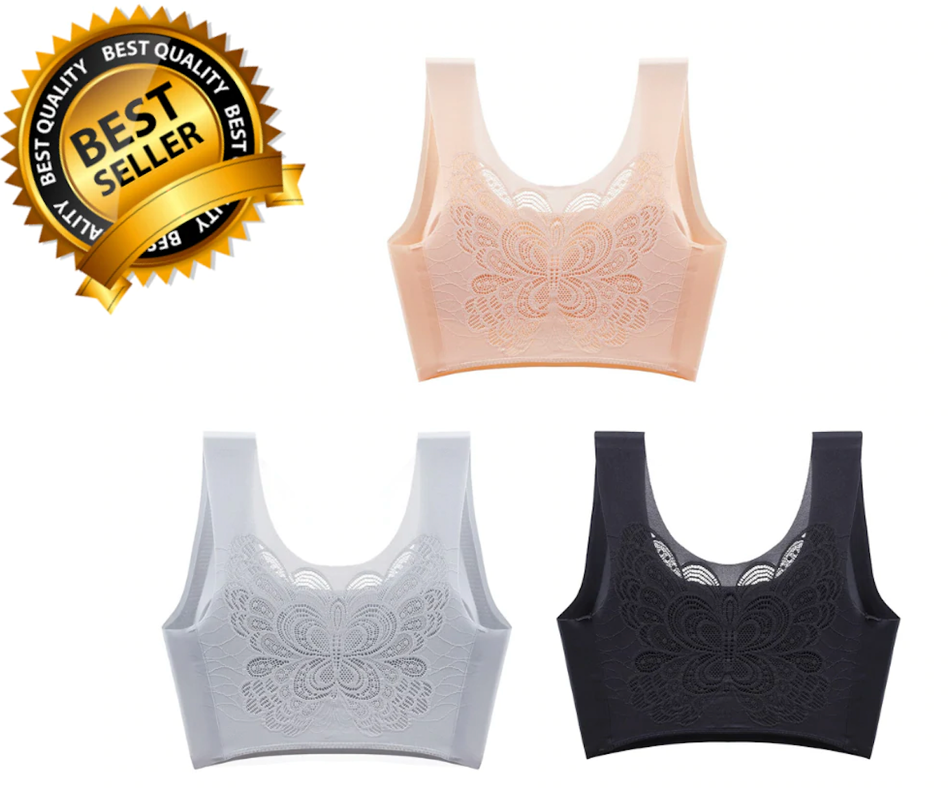 Ultradunne Plus Size Ice Silk Comfort-bh 