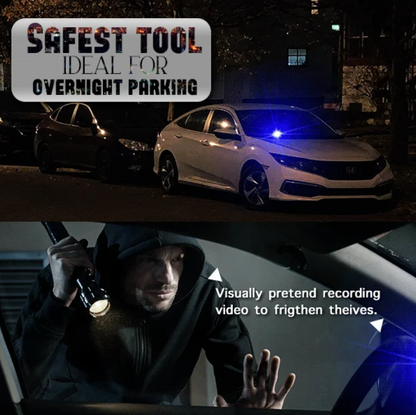 Alarma falsa antirrobo con luces LED intermitentes para coche