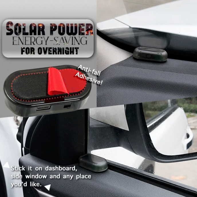 Alarma falsa antirrobo con luces LED intermitentes para coche
